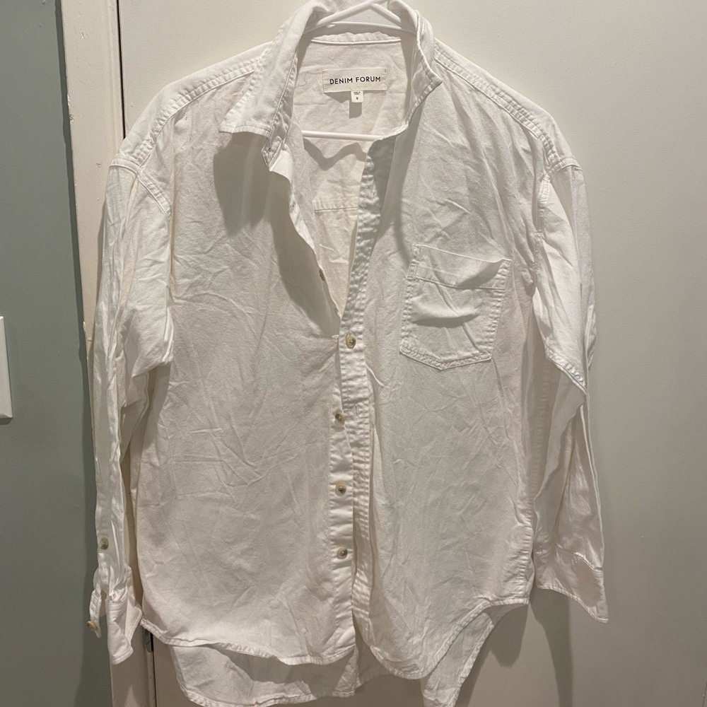 Aritzia Denim Forum Cotton Button-Down